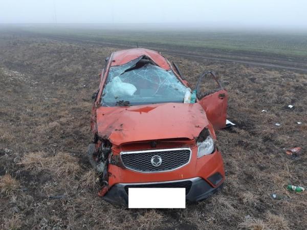 На Ставрополье перевернулся внедорожник, пострадал мужчина